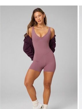 Mauve Sleeveless Scoop Romper